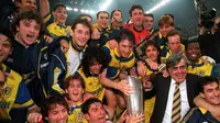 Parma berhasil menjuarai Piala UEFA 1994-1994 setelah mengalahkan Juventus dengan agregat 2-1. (Dok. UEFA)
