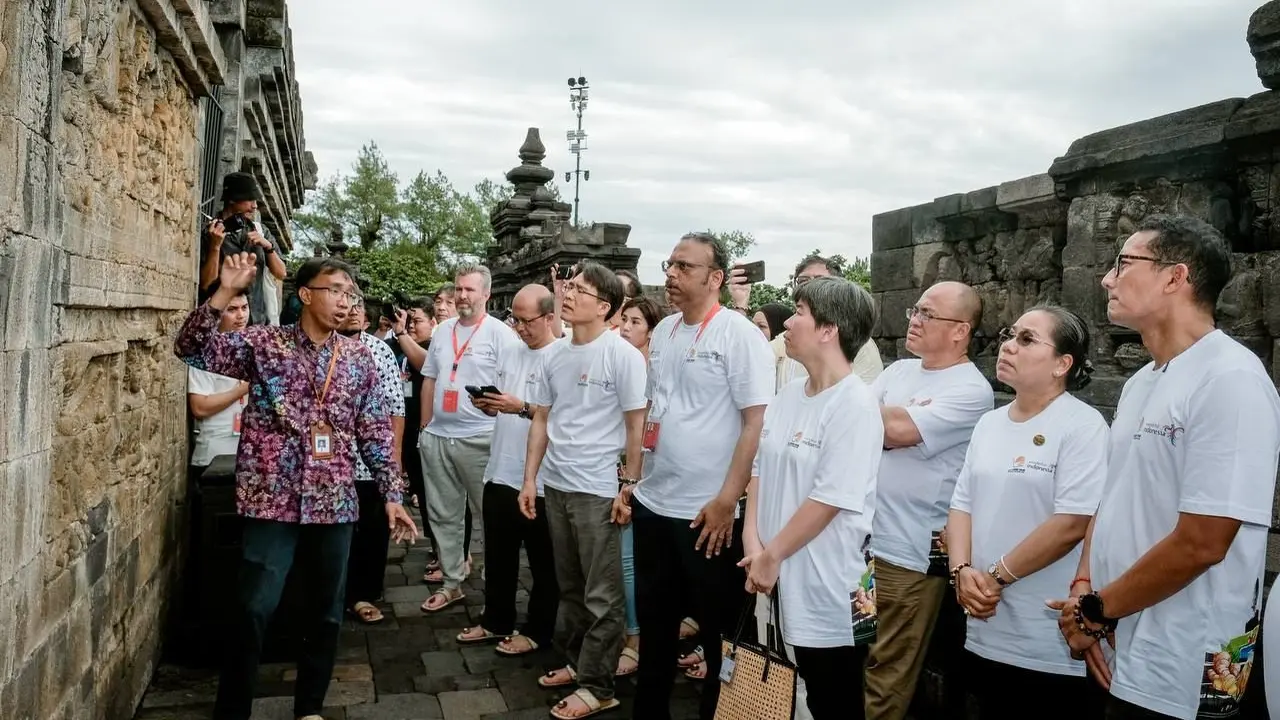 Delegasi ATF 2023 Jajal Borobudur Trail of Civilization, Kunjungi Candi dan Nikmati Jamu