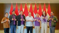 Aplikasi media sosial lokal Hyppe melakukan audiensi dengan Menkominfo Budi Arie Setiadi. (Dok: Hyppe).