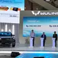 Wuling Motors umumkan harga New Almaz RS dan Almaz RS Hybrid di Mall Kelapa Gading 3, Jakarta Utara. (Septian/Liputan6.com)