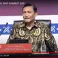 Menteri Koordinator Bidang Kemaritiman dan Investasi Luhut Pandjaitan dalam konferensi pers jelang KTT G20 di Bali. (Youtube/FMB9ID_ IKP)