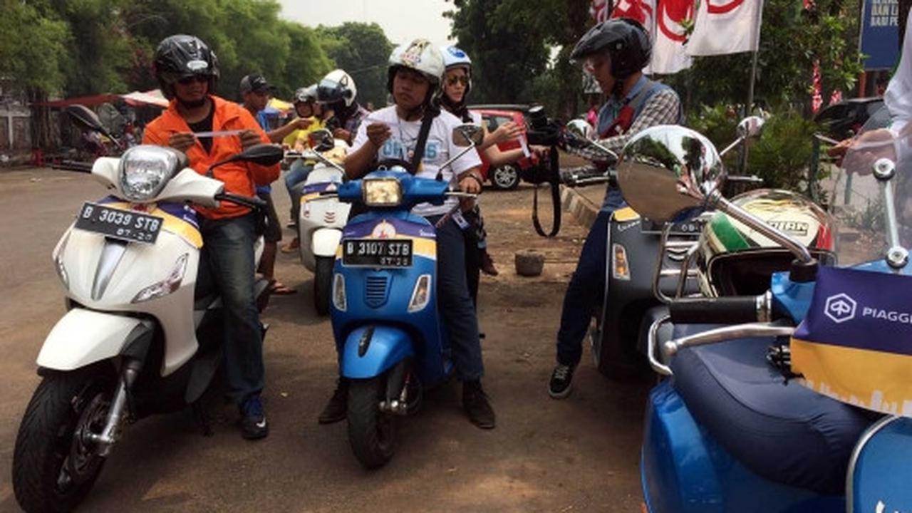 Keseruan keliling Jakarta bersama komunitas Vespa