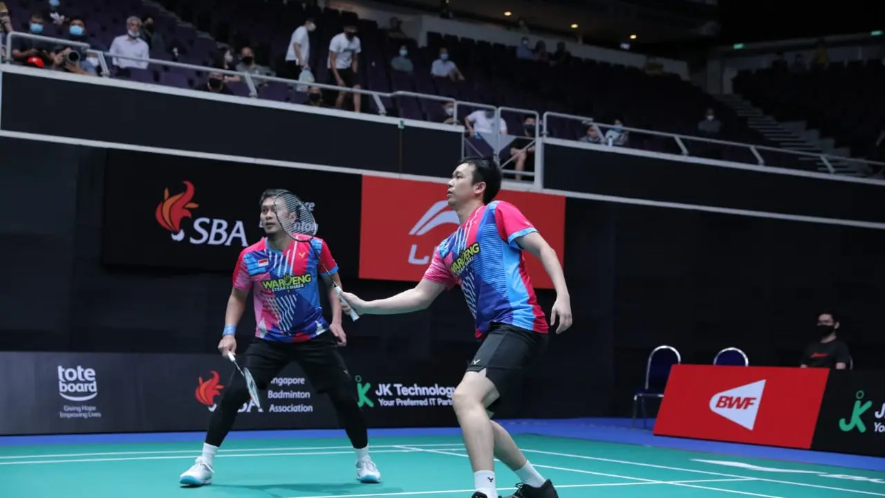 Singapura Open 2022 - Hendra Setiawan/Mohammad Ahsan - Leo Rolly Carnando/Daniel Marthin