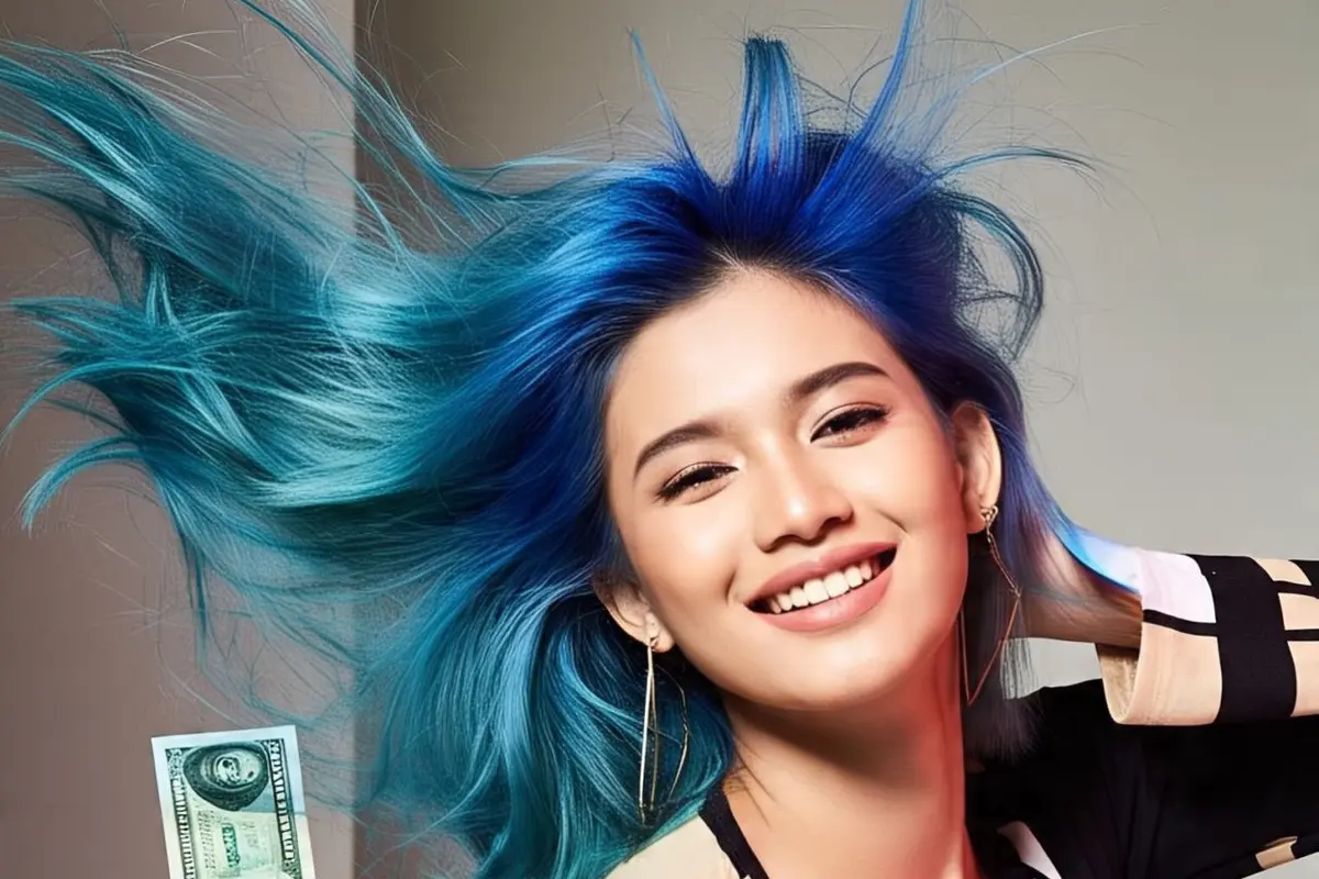 Inspirasi Cat Rambut Warna Biru