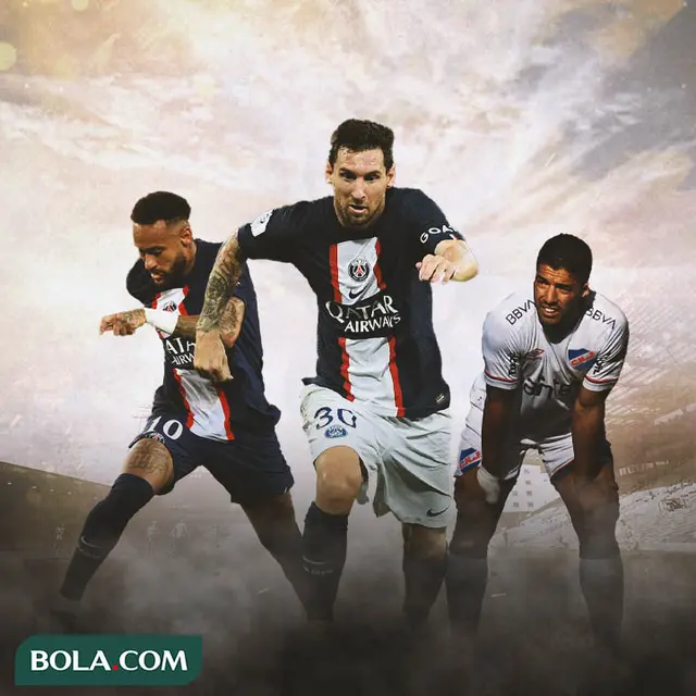 Ilustrasi - Neymar, Lionel Messi, Luis Suarez