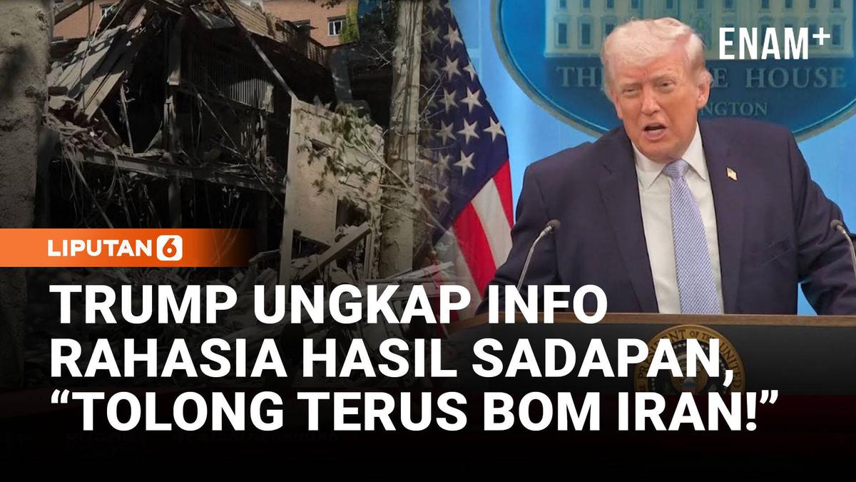 Trump Klaim Warga Iran Dukung Serangan AS: "Lanjutkan Bom!"