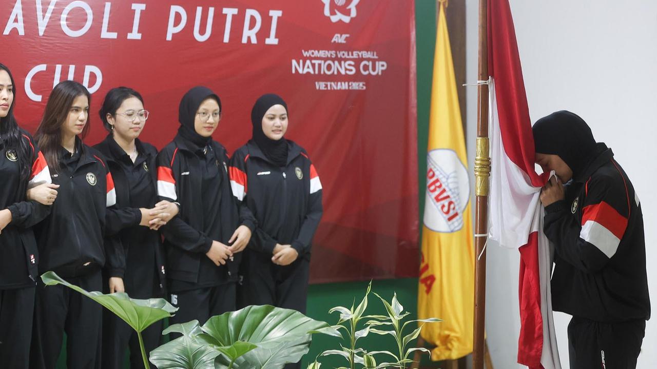 FOTO: Timnas Voli Putri Indonesia Ditargetkan Masuk Empat besar di AVC Nations Cup