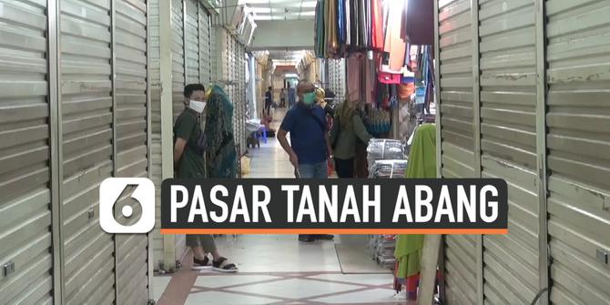 VIDEO: Pasar Tanah Abang Dibuka, Kios Terapkan Ganjil Genap