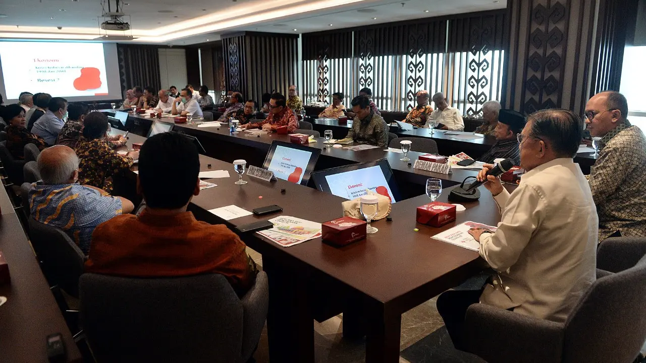 Wakil Presiden Jusuf Kalla di Menara Kadin, Jakarta Selatan, Selasa kemarin (17/3/2020). Dok PMI