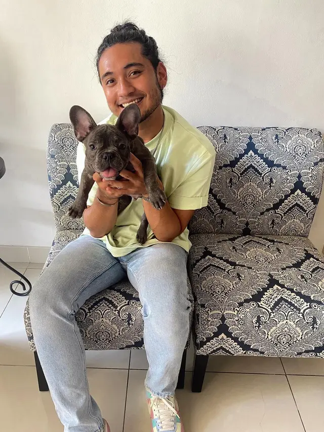 Giorgino Abraham dan anjing peliharaan (Foto: Instagram/@giorgino_abraham)