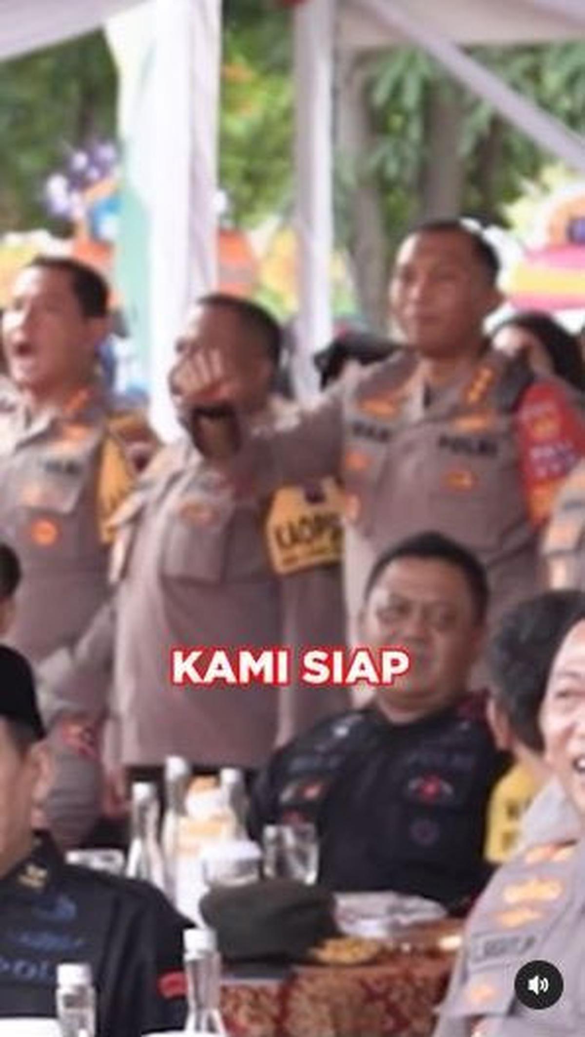 "Kami siap," jawab kompak para Kapolres dan Komandan Kodim.<br>
