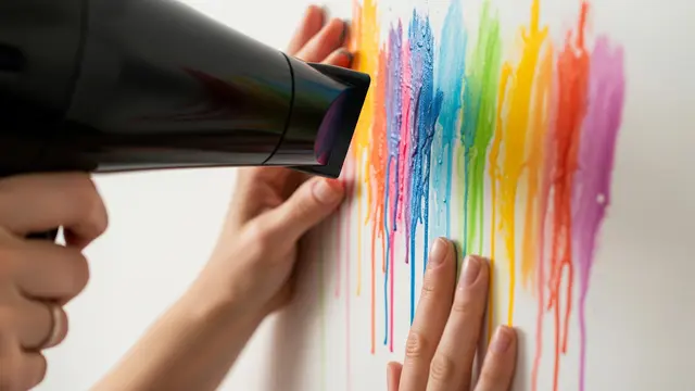Hair Dryer di Bekas Crayon