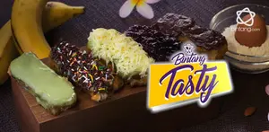 Pisang nugget, makanan ringan yang menggugah selera.