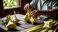 Cara Membuat Ketupat Tradisional dari Janur yang Pulen, Padat, dan Tahan Lama