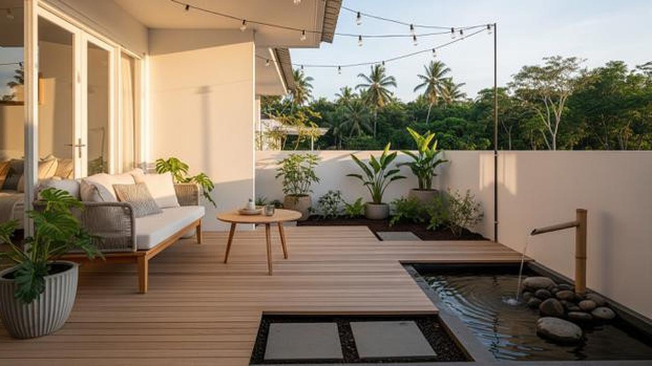 7 Ide Teras Belakang dengan Taman Mini ala Rumah Skandinavia, Nyaman dan Estetik