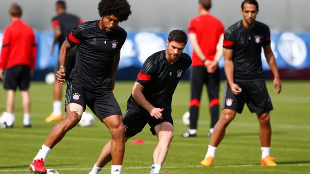 Mengintip latihan terakhir Bayern Muenchen jelang lawan Barcelona