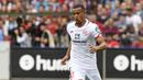 Robin Quaison (FSV Mainz) - Quasion tampil apik bersama Mainz sejauh ini. Pemain berusia 26 tahun ini telah mecentak 12 gol dari 24 laganya di Bundesliga musim 2019/20. (AFP/Thomas Kienzle)