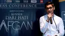 Penyanyi Afgan saat jumpa pers Konser Dari Hati di, kawasan SCBD, Jakarta, Rabu (14/1/2015). (Liputan6.com/Faisal R Syam)