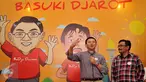 Cagub dan Cawagub DKI Jakarta Basuki Tjahya Purnama atau Ahok  bersama Djarot Saiful Hidayat saat menghadiri deklarasi relawan perempuan Badja Darma di Jakarta, (23/10). (Liputan6.com)