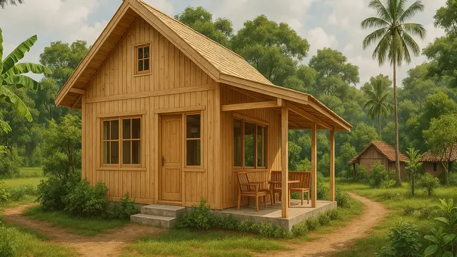 Rumah Scandinavian yang Cocok Dibangun di Kampung/via AI