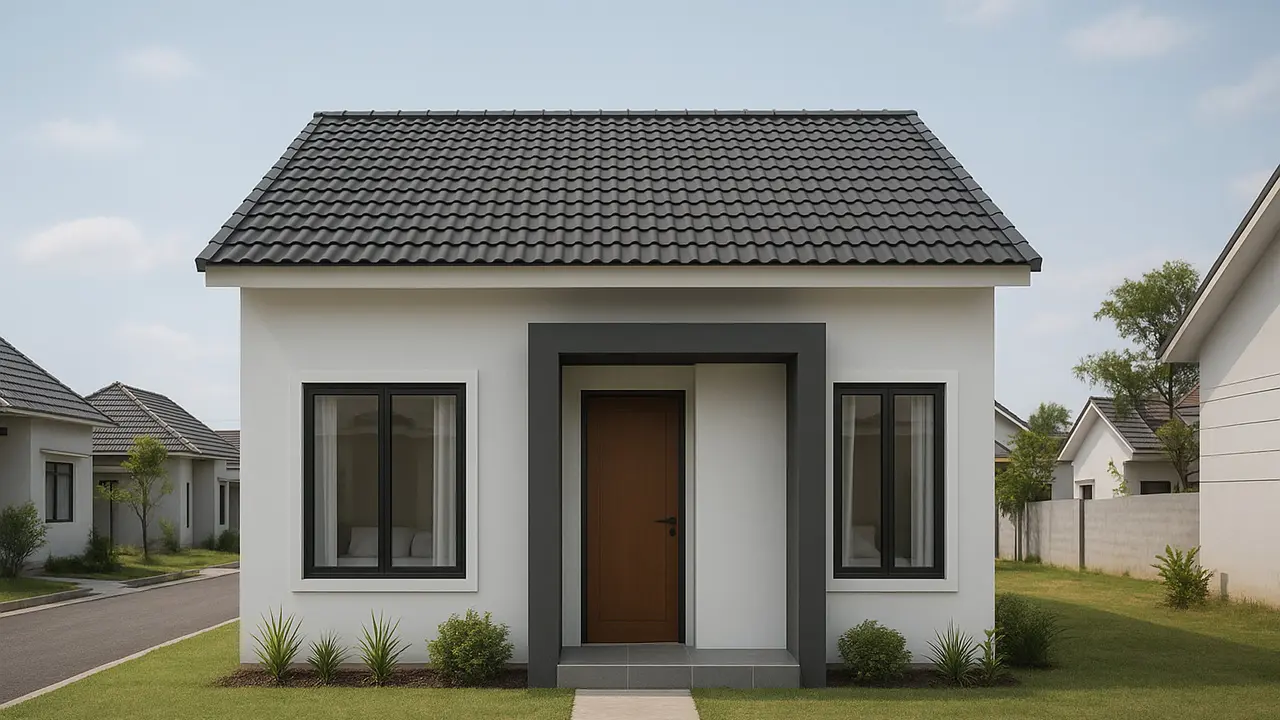 Desain Rumah Ukuran 6x9 2 Kamar/Ilustrasi gambar oleh AI
