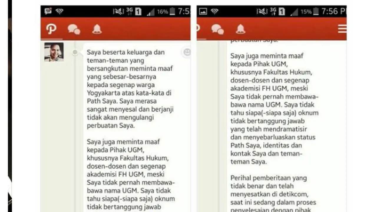 Akun Facebook Dihapus, Florence Sihombing Minta Maaf di Path