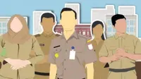 Ilustrasi PNS.
