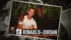 Cristiano Ronaldo dan Michael Jordan mengabadikan momen kebersamaan. Ronaldo menulis caption 'Kami Membuat Sejarah' dala, unggahannya.