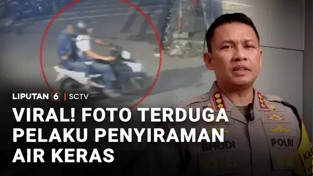 Viral! Foto Terduga Pelaku Penyiraman Air Keras