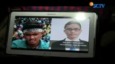 Kericuhan terjadi saat polisi membubarkan unjuk rasa mahasiswa mengkritisi tiga tahun kinerja Jokowi-JK.