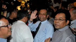 Pertemuan yang berlangsung di DPP Partai NasDem tersebut disebut-sebut untuk membahas pendamping Joko Widodo dalam pemilihan umum presiden dan wakil presiden, Juli mendatang, Rabu (30/4/2014) (Liputan6.com/Johan Tallo).