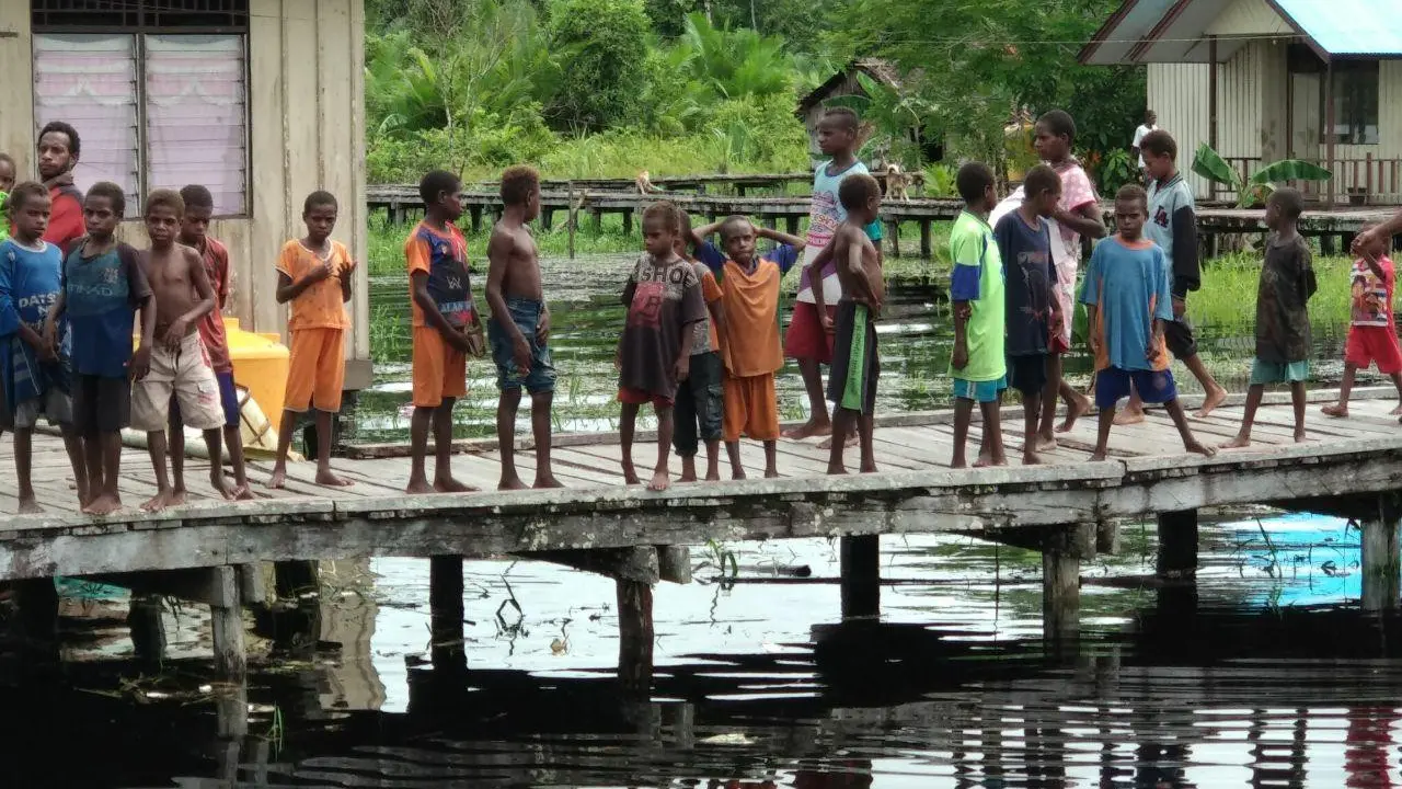 Imunisasi Campak Asmat Papua