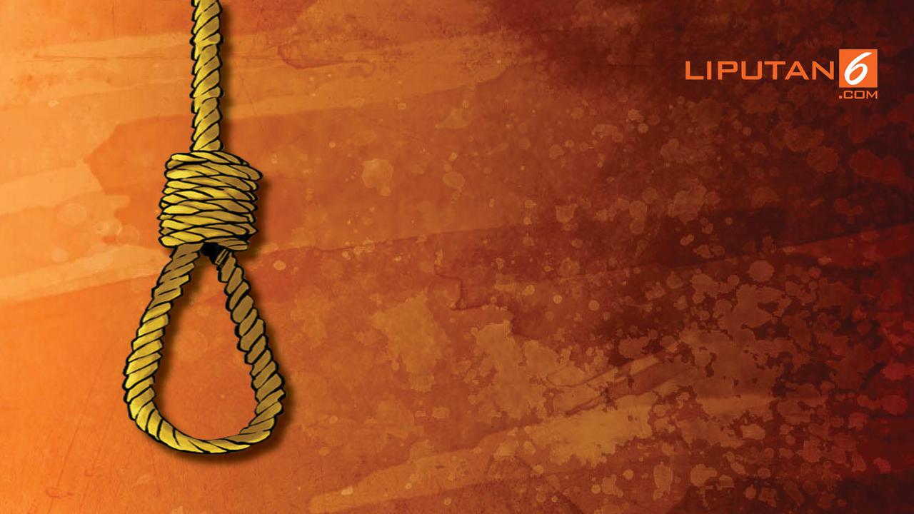 banner grafis ilustrasi bunuh diri