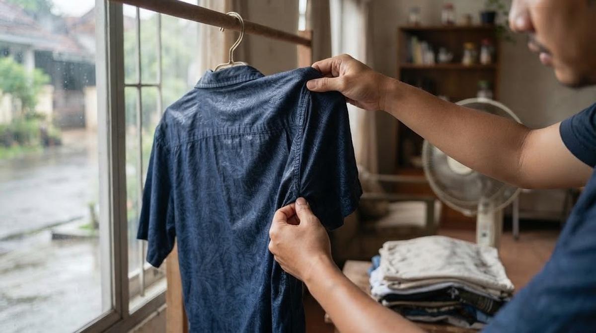 Periksa Kondisi Baju dan Pisahkan dari Pakaian Lain
