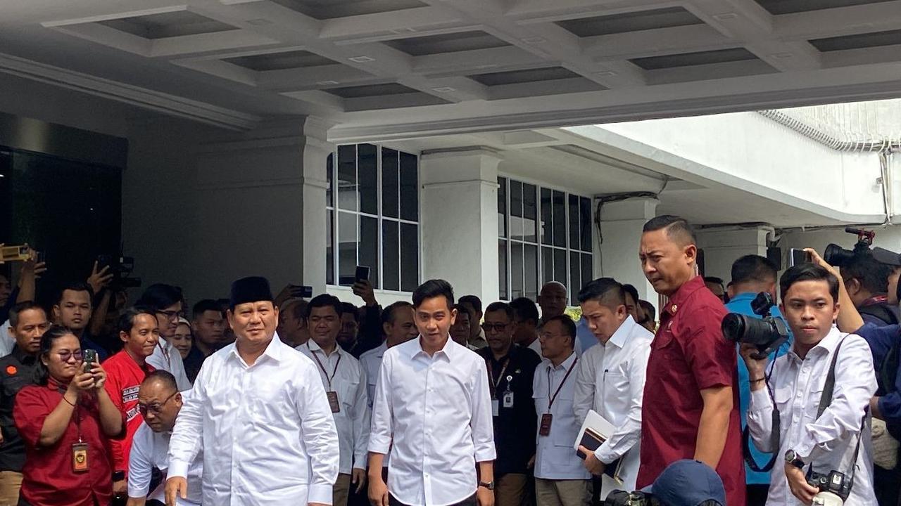 Prabowo-Gibran Berangkat dari Kertanegara