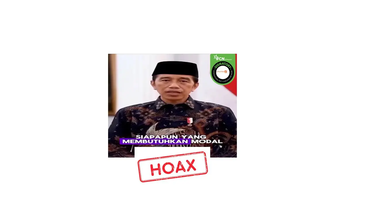 Cek fakta video Jokowi bagikan bantuan modal usaha