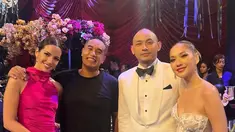 Inilah momen Nia Ramadhani bersama suami menghadiri pernikahan BCL dan Tiko. Keduanya terlihat kompak, potret gaya Tiko dan Ardi Bakrie yang bukan dari kalangan artis bikin netizen salah fokus. (Liputan6.com/IG/@niaramadhaniabakrie)