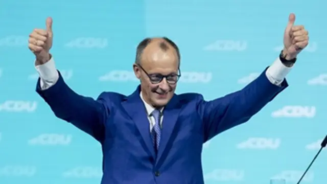 Pemimpin Partai CDU Friedrich Merz di Berlin, Jerman, pada 3 Februari 2025.