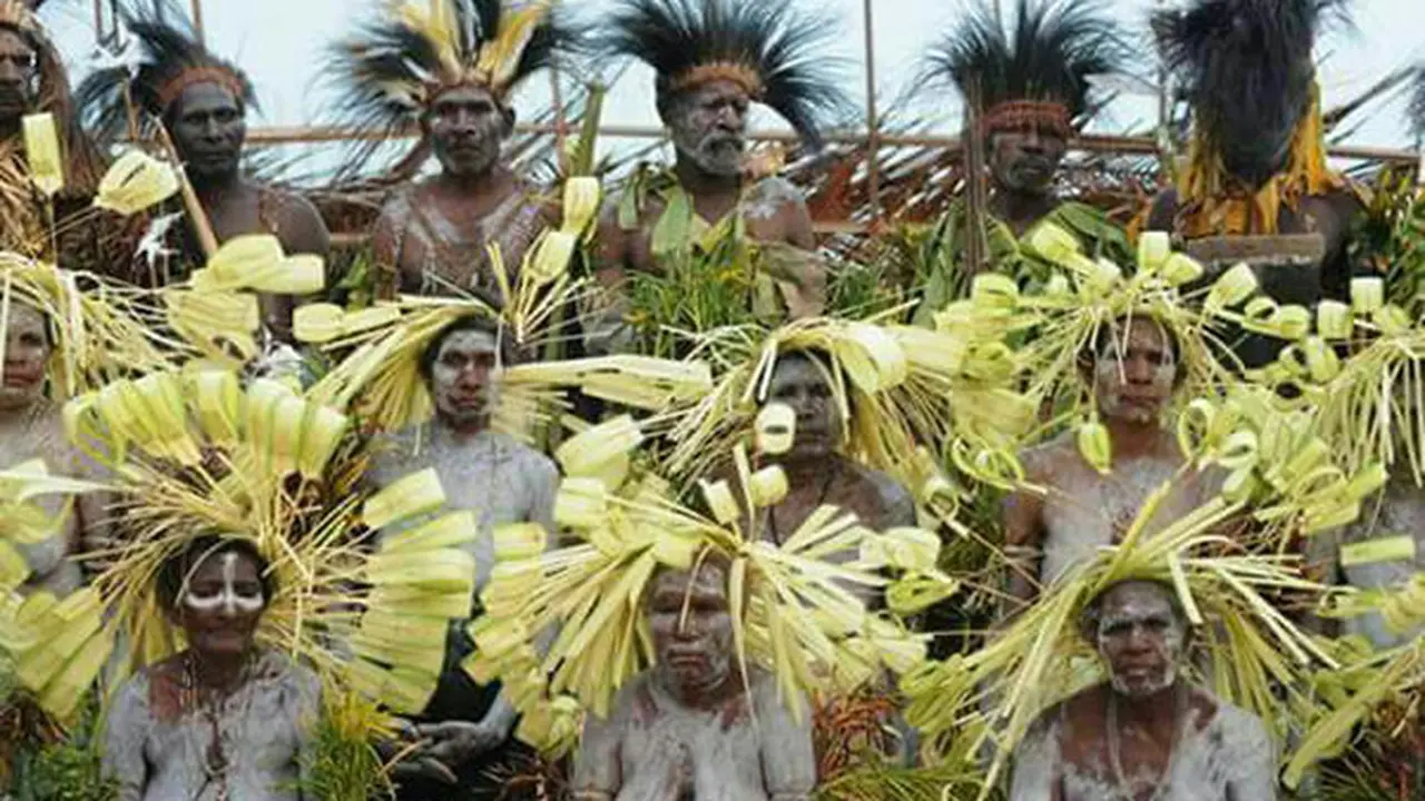 Suku Marind di Kabupaten Merauke.