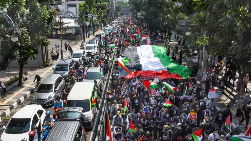 Aksi Solidaritas Palestina di Bandung