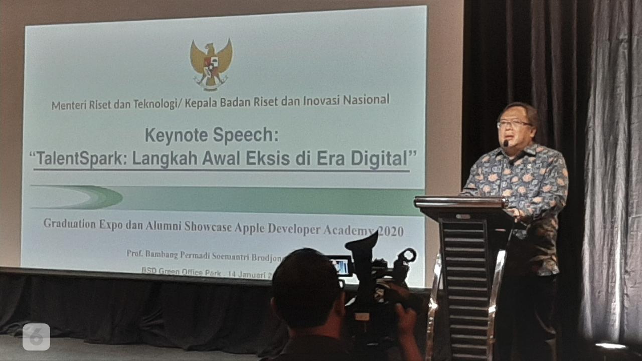 Menristek di acara Apple Academy