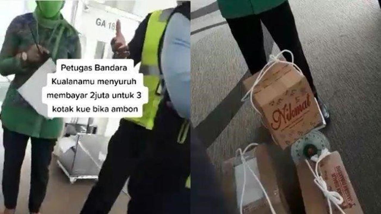 Viral Penumpang di Bandar Kualanamu Cekcok dengan Petugas, Bawa 3 Kotak Bika Ambon Kena Denda Rp 2 Juta