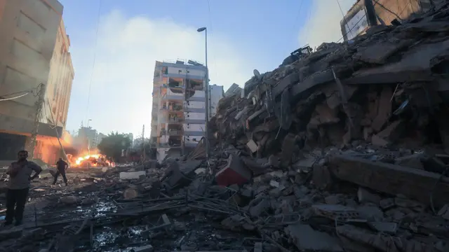 Serangan Udara Israel Hancurkan Permukiman dan Infrastruktur di Pinggir Selatan Beirut