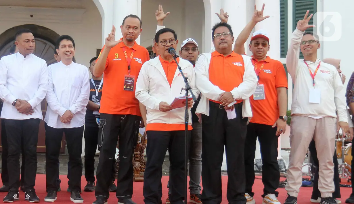 Deklarasi Kampanye Damai untuk Pemilihan Gubernur (Pilgub) Jakarta 2024 digelar oleh Komisi Pemilihan Umum Daerah (KPUD) Provinsi Jakarta. (Liputan6.com/Herman Zakharia)