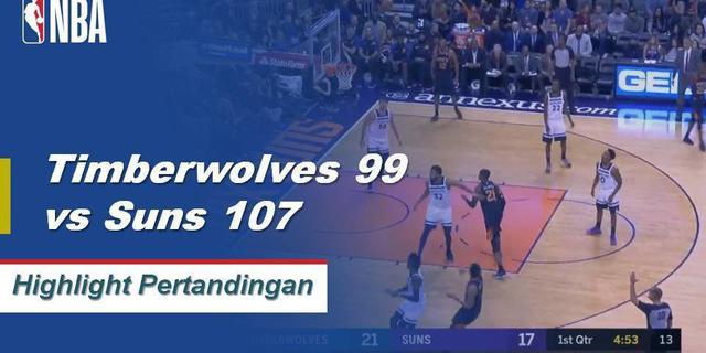 Cuplikan Hasil Pertandingan NBA : Timberwolves 99 VS Suns 107