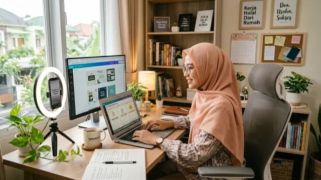 Tips Memulai Usaha Jasa Online dari Rumah/AI Generated