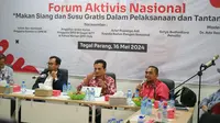 Diskusi bertajuk &ldquo;Makan Siang dan Susu Gratis dalam Pelaksanaan dan Tantangan&rdquo; di bilangan Tegal Parang, Jakarta Selatan, Kamis (16/5/2024) (Istimewa)
