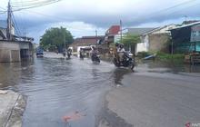 Ratusan Rumah Warga Kampung Opas Terendam Banjir Rob Pangkalpinang Akibat Pasang Air Laut