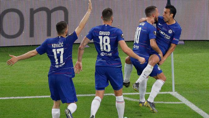 Gelandang Chelsea, Pedro. (AP Photo/Dmitri Lovetsky)