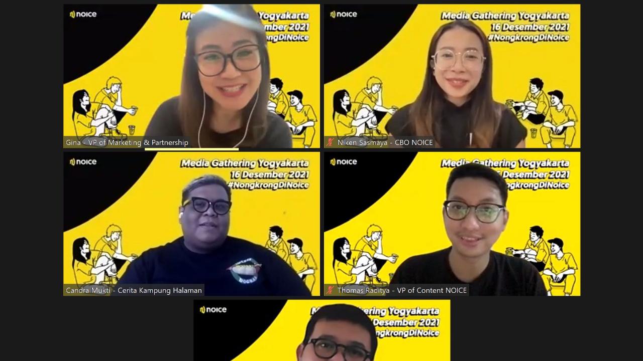 Jumpa pers virtual NOICE di Yogyakarta
